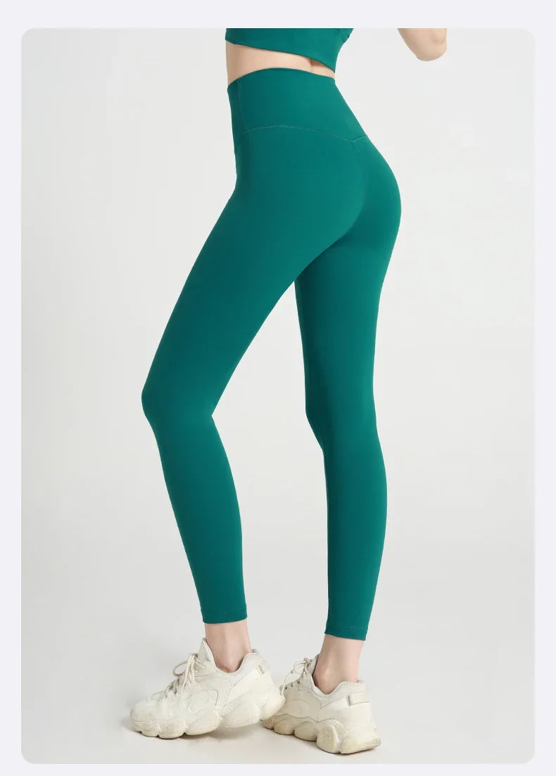 Naked Feeling Yoga Leggings for Women – High-Waisted Hip Lifting Fitness, Running & Cycling Pants