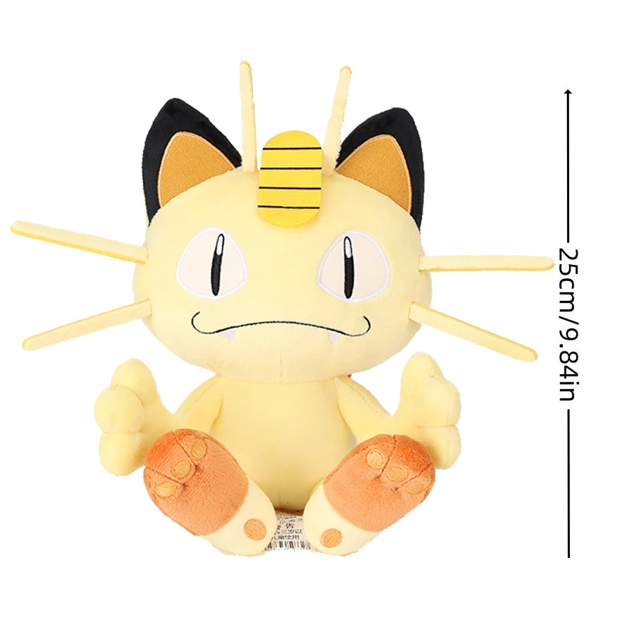 Original Pokémon Gengar Plush 24cm – Cute Pikachu Soft Stuffed Toy Doll for Kids Birthday Gift