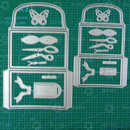 Alarm Clock Clear Stamps & Metal Cutting Dies Set – DIY Scrapbook Embossing Tools for Card Making, Paper Craft & Album Decoration (April 2026 New)