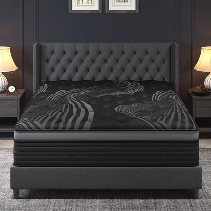 Gel Memory Foam Hybrid Mattress - Pocket Spring, Medium Firm & Motion Isolating Bed-in-a-Box