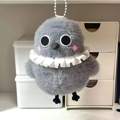 Love & Deepspace Sylus Crow Cosplay Pendant – DIY Plush Keychain, Alloy Pin for Halloween Party Decor & Costume Accessory