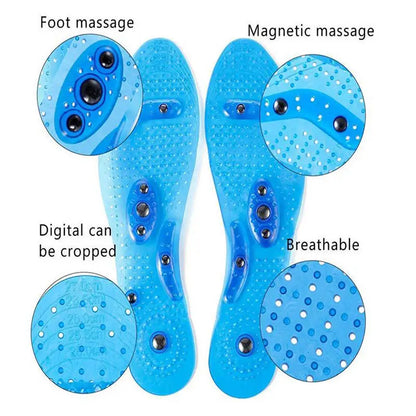 Magnetic Therapy Foot Massage Insoles – Acupressure Point Therapy for Men & Women