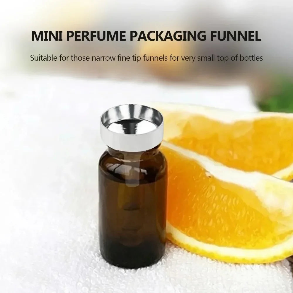 5Pcs Stainless Steel Mini Funnel Set - Kitchen Oil and Liquid Funnel with Detachable Filter, Wide Mouth for Canning Tools