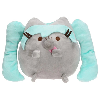 Pusheen Cat Figure and Plush Pillow - Cute Anime Desk Decor, Fluffy Cushion Ornament, Birthday Gift for Cat Lovers and Pusheen Fans
