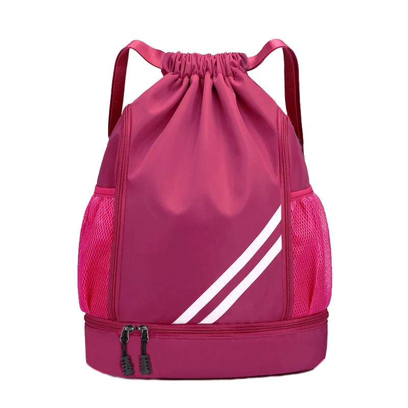 Fitness & Sports Backpack | Gym Bag for Women & Men, Basketball, Soccer, Football Storage with Drawstring Training Knapsack