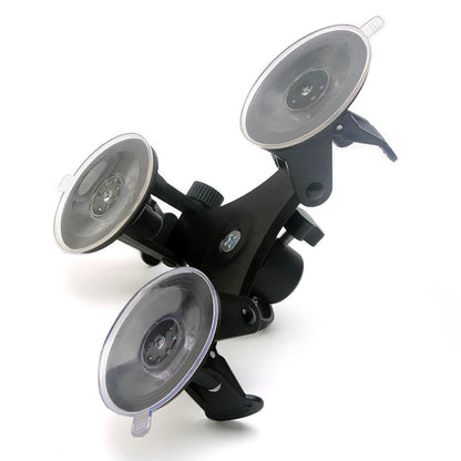 Triple Suction Cup Mount with 1/4'' Thread Adapter for GoPro Hero 13/12/11/10/9/8, DJI Osmo Action 5/4/3, Insta360, SJCAM