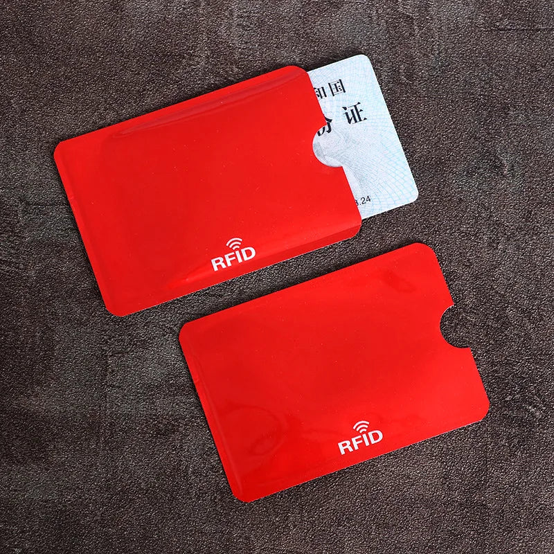10PCS RFID Card Protector Sleeves - Anti Scan NFC Blocking Aluminum Foil Credit Card Holder