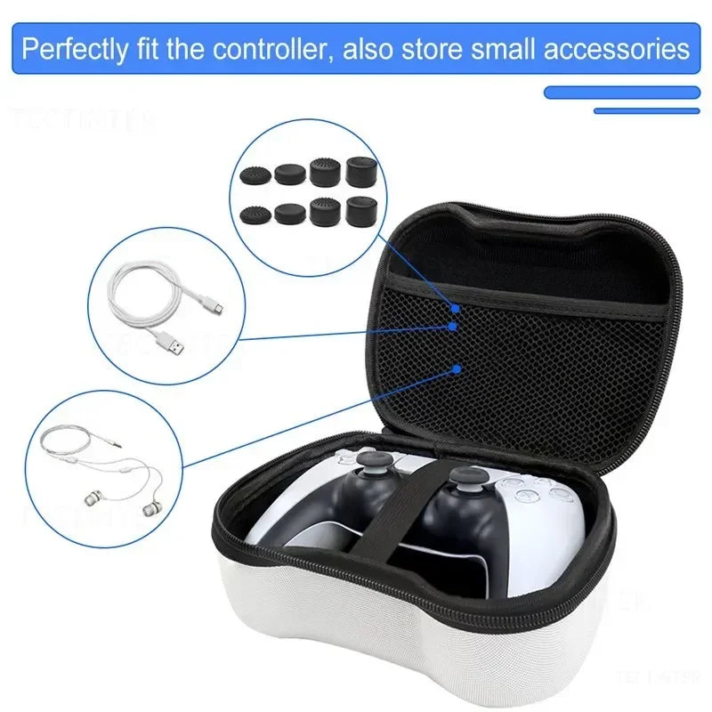 EVA Protective Case for PS5, PS4, PS3, Xbox Gamepad – Portable Travel Carry Bag for Xbox One Controller and Nintendo Switch Pro