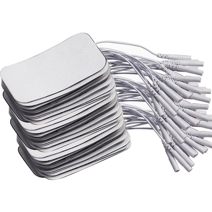 100/50pcs 5x5cm Muscle Stimulator Electrode Pads – Self-Adhesive Non-Woven Replacement for TENS Therapy Machines