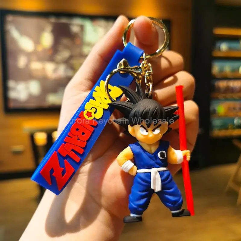 Dragon Ball Z Keychain – Super Saiyan Goku, Bulma, Broly, Piccolo & Majin Buu Car Pendant Toy Gift for Kids