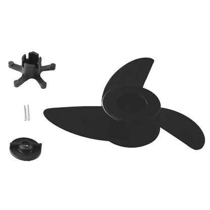 3-Blade Electric Boat Propeller – Outboard Trolling Motor Propeller with Fastening Nut