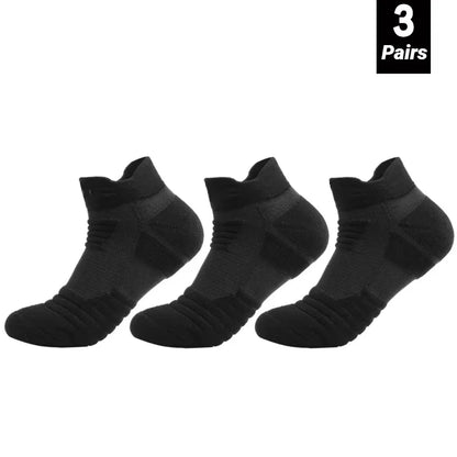 3 Pairs Men's Anti-Slip Football Socks - Breathable Soccer Basketball Sports Socks for Running & Hiking 39-45