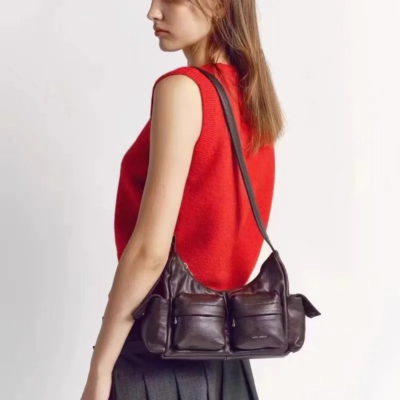 SAMO ONDOH Korean Medium Motorbike Crossbody Bag – Same Style as Song Yuqi