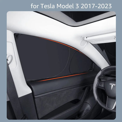 Tesla Model Y 2024 Window Sunshade - Privacy Front & Rear Side Window Shield Cover with UV Protection for Camping & Travel