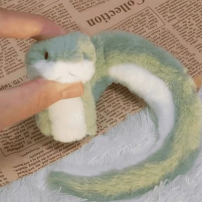 2025 Year of the Snake Plush Toy – Creative Mascot Doll with Textured Design Birthday Gift
