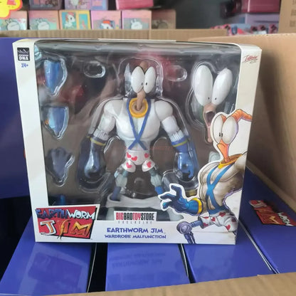Genuine Earthworm Jim 2.0 PDNA 1/12 Scale Psy-Crow & Bob The Killer Action Figures – Collectible Worm Body Toys & Gifts
