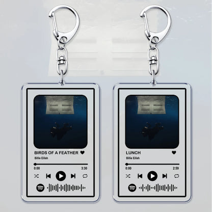 Popular Singer Keychain for Women – HIT ME HARD AND SOFT Music Playlist Code Pendant, Perfect Gift for Fans and Friends