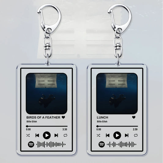Popular Singer Keychain for Women – HIT ME HARD AND SOFT Music Playlist Code Pendant, Perfect Gift for Fans and Friends