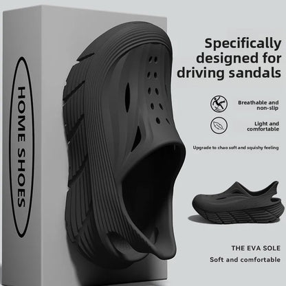 Men’s Summer EVA Slip-On Shoes - Non-Slip Breathable Outdoor Casual Slippers