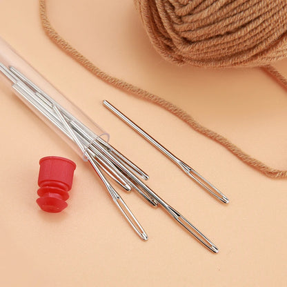 9/12/15/20Pcs Large Eye Blunt Sewing Needles Set in Storage Tube – Cross Stitch, Knitting, Embroidery & Yarn Threading Needles for Crafts and Sewing Projects