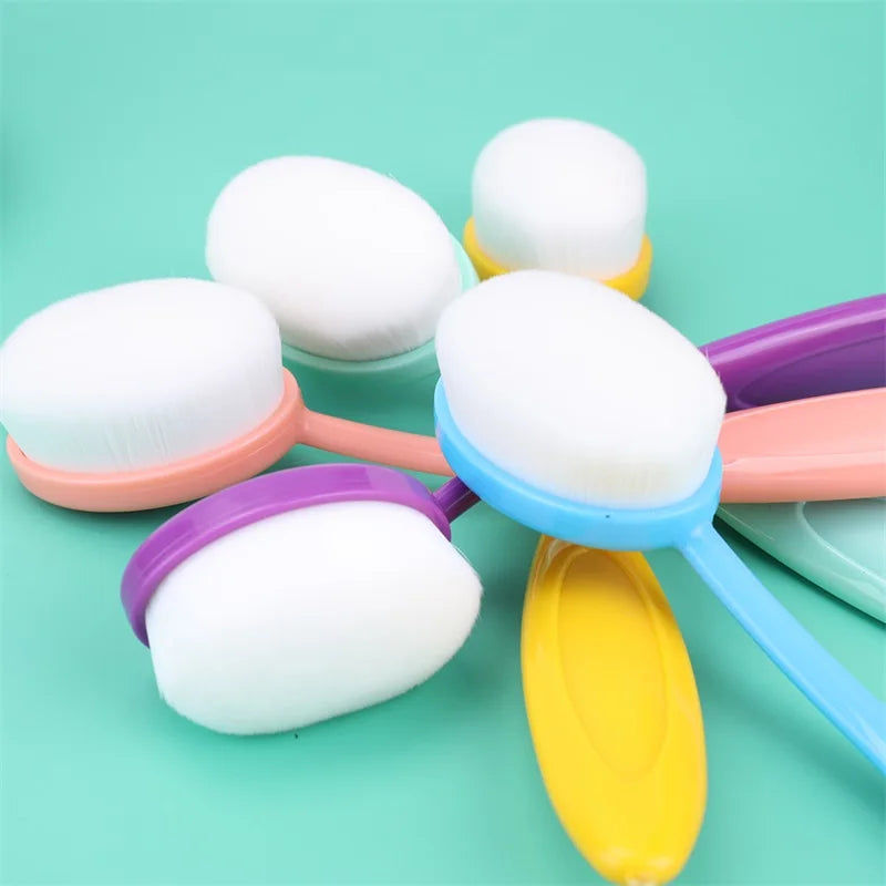 Soft Synthetic Blending Brush Set – Flat Ink Brushes with Caps for DIY Scrapbooking, Card Making & Craft Application Tools