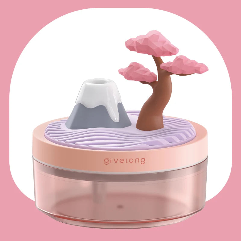 Landscape Air Humidifier – Small USB Spray, Silent Hydration for Bedroom, Desktop & Car, Aromatherapy Diffuser
