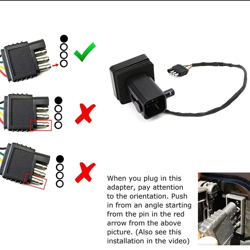 2-Inch Trailer Hitch Receiver Cover with 15 LED Brake Lights - 4-Pin Car Signal, Warning & Strobe Light Accessory