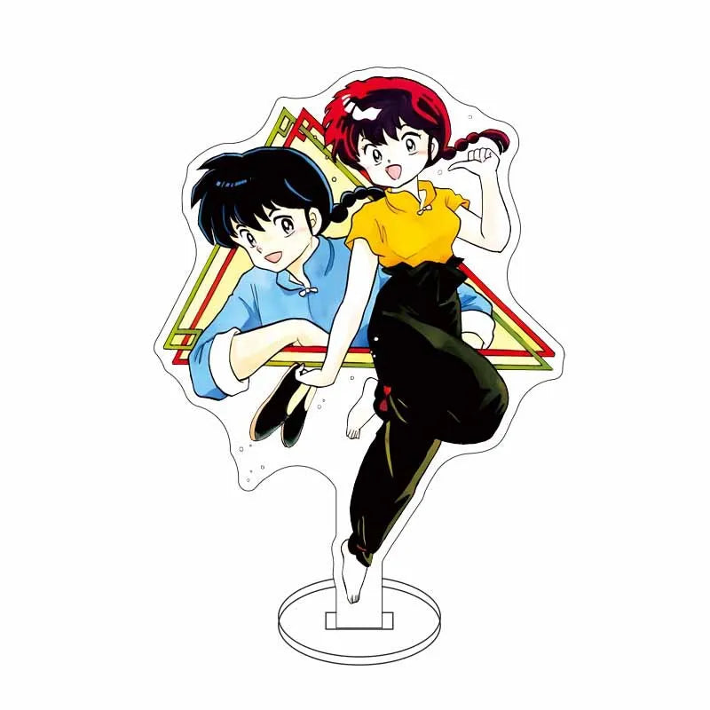 Ranma 1/2 Acrylic Stand Figure — 15cm Tendou, Akane, Hibiki & Ryoga Anime Model Plate, Cartoon Doll for Bedroom Display