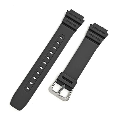 18mm Rubber Watch Strap for Casio G-Shock AQ-S810W, AE-1200, W-216H, W-735H, SGW-400 & MRW-200H - Universal Resin Replacement Watchband