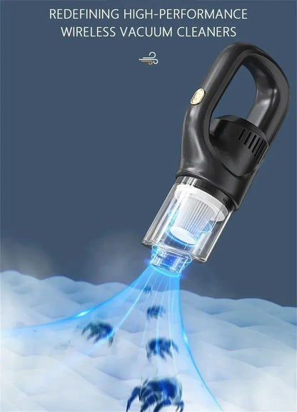 Cordless Handheld Vacuum Cleaner – Rechargeable Wet & Dry Mini Vacuum for Home, Car & Pet Cleaning
