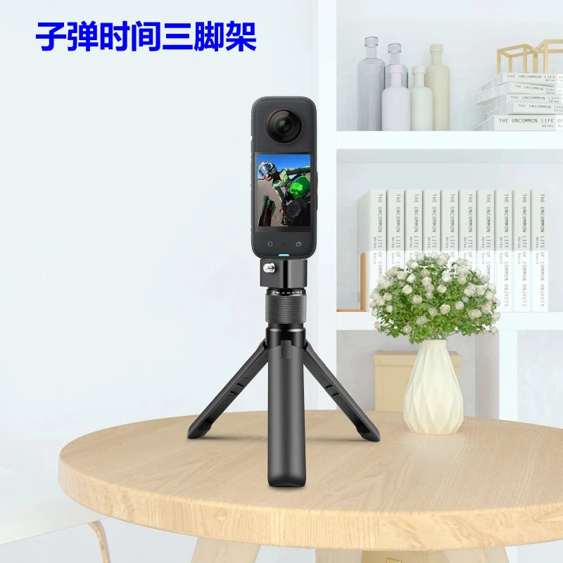 Vamson Invisible Selfie Stick for Insta360 X3 – Rotating Bullet Time Handheld Tripod for GoPro & Insta360 ONE