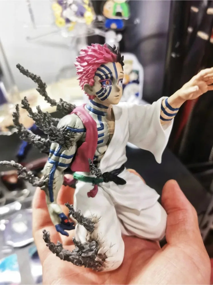 13cm Demon Slayer Akaza Hakuji Anime Figure – PVC Action Figurine, Desktop Ornament & Collectible Toy