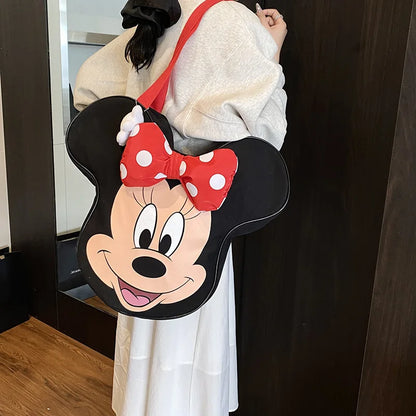 Disney Women’s Cartoon Canvas Shopping Bag – Large Capacity Fashion Shoulder Handbag Tote for Everyday Use for Women
