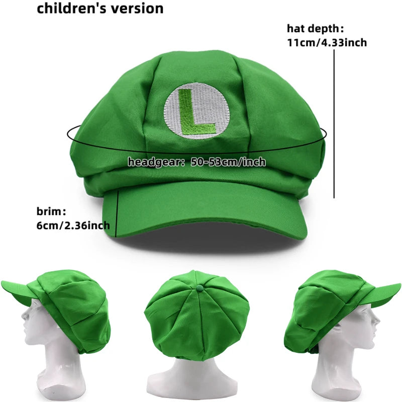Anime Mario & Luigi Plush Hats — Kawaii Cappy, Princess Peach, Waluigi, Wario & Mushroom Stuffed Dolls, Birthday Gifts for Kids