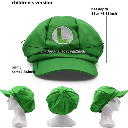 Anime Mario & Luigi Plush Hats — Kawaii Cappy, Princess Peach, Waluigi, Wario & Mushroom Stuffed Dolls, Birthday Gifts for Kids