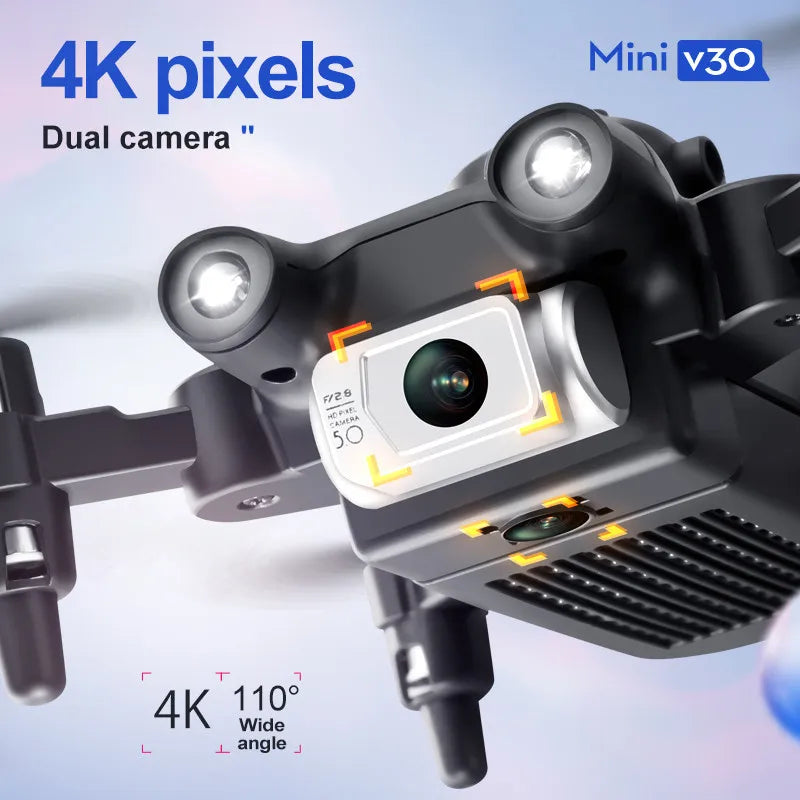 4DRC V30 Mini Drone – 4K/1080P HD Camera FPV RC Quadcopter with 5-Sided Obstacle Avoidance, Toy Gift Helicopter