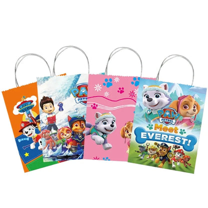 12Pcs Paw Patrol Party Favor Boxes – Vellum Paper Gift Bags for Cake, Candy & Cookies Baby Shower & Birthday Decorations