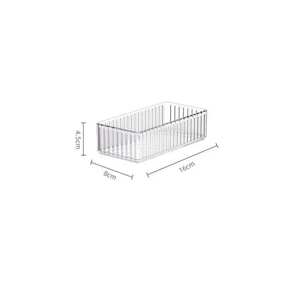 Unlimited Desk & Drawer Organizer Set – Clear Plastic Storage Boxes for Bathroom, Makeup & Kitchen