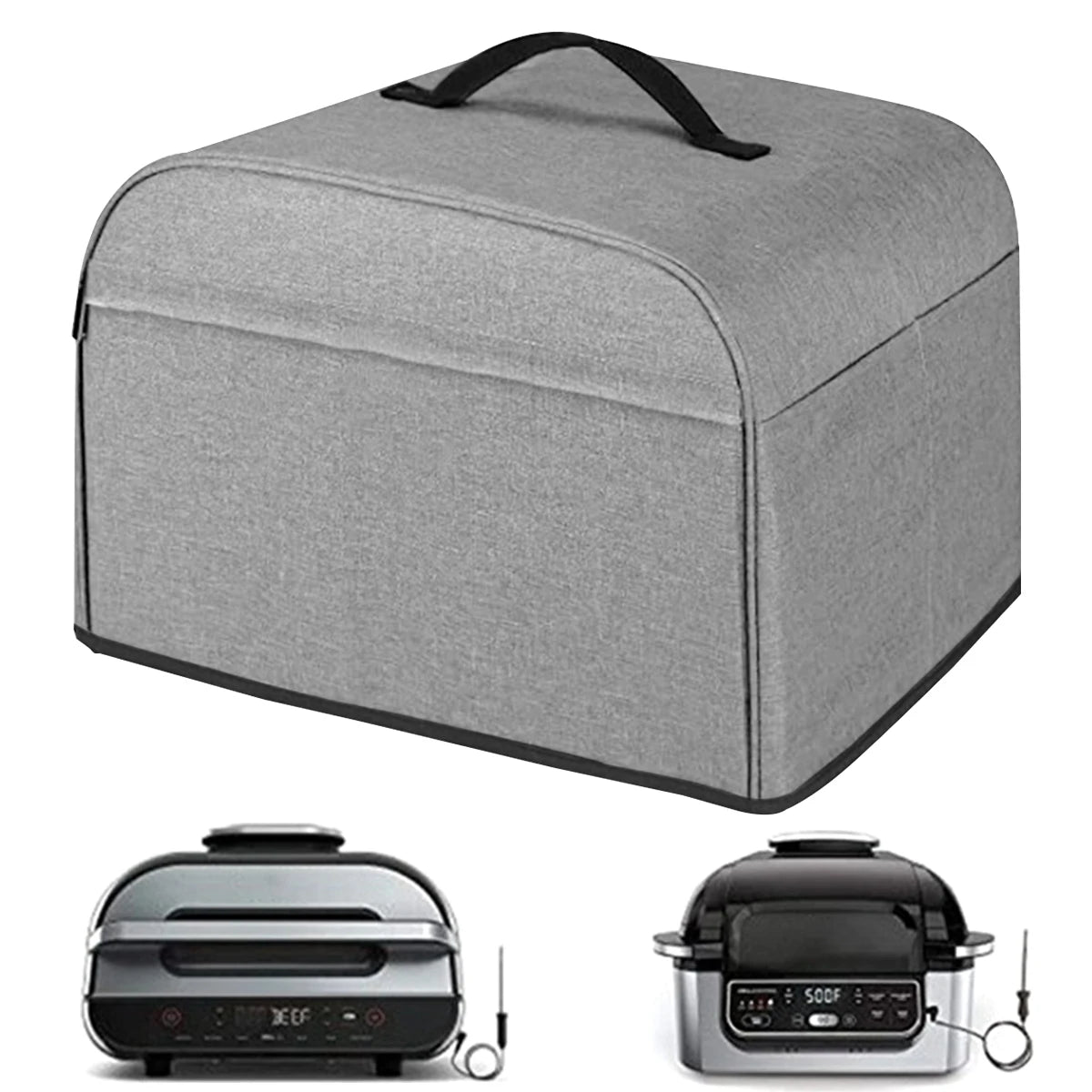 Durable Air Fryer Dust Cover Compatible with AG301, AG302, AG400 - Waterproof with Storage Pockets and Handle