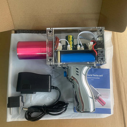80W 6A Handheld Arc Generator - High-Voltage Magnetic Energy Generator for Tesla Coil Projects, Third-Generation Enhanced Model