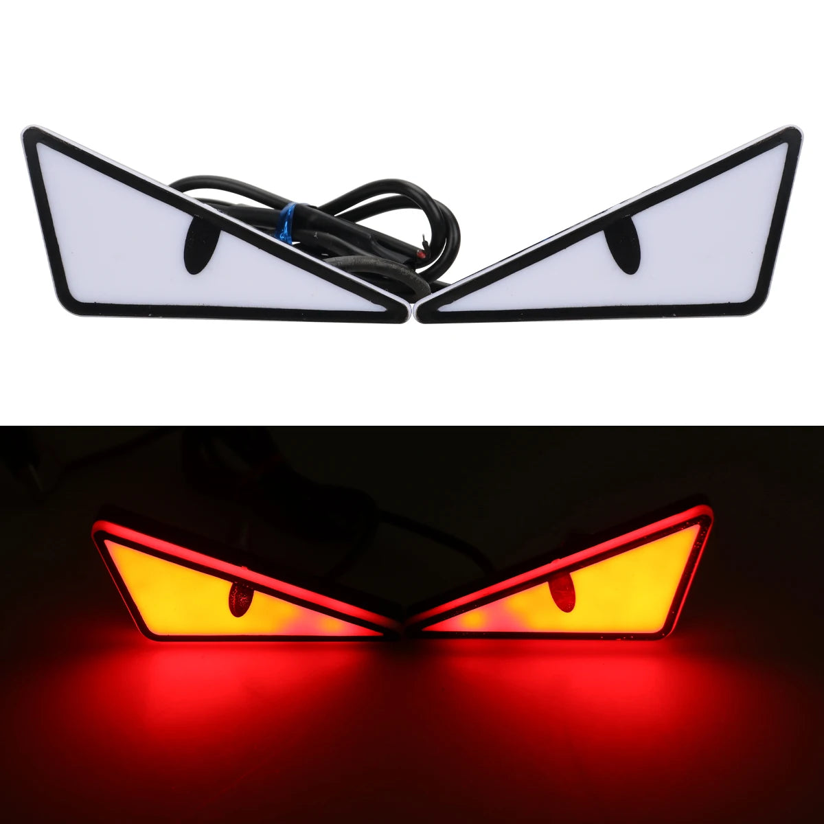 Universal Car LED Devil Eyes Lights - Demon Eye Headlight & Mini Turn Signal Tail Lamp for Cars and Motorcycles