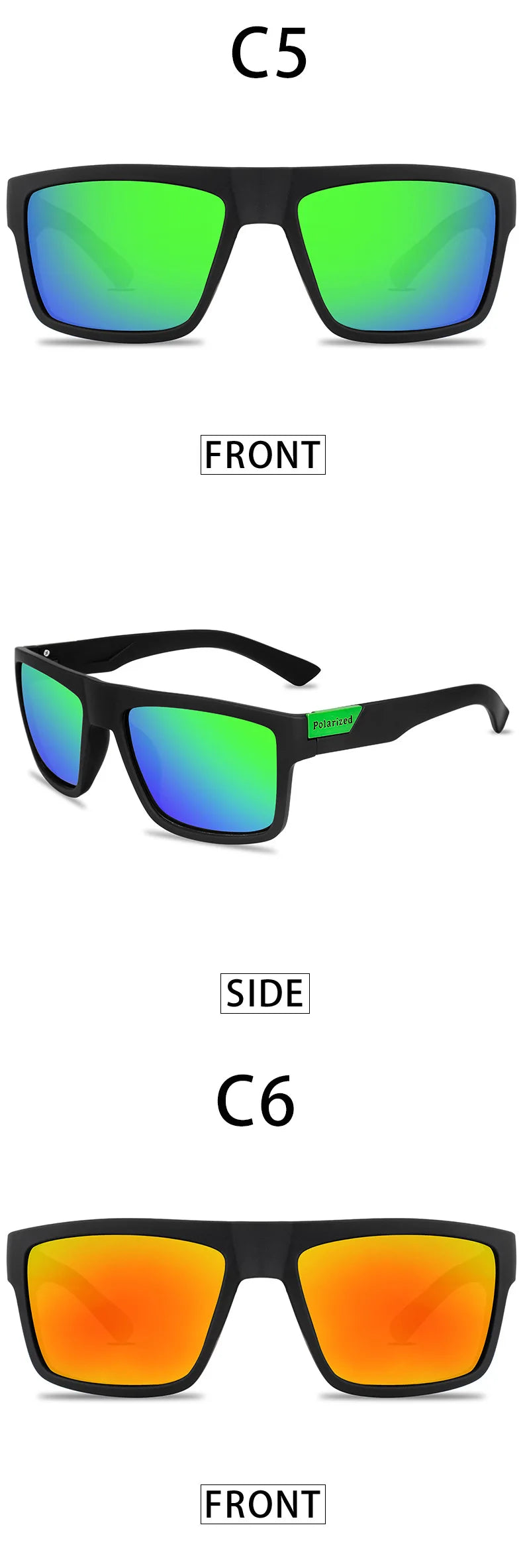 2024 Polarized Men’s Sunglasses – Designer Driving Shades, Retro UV400 Sun Glasses for Men & Women