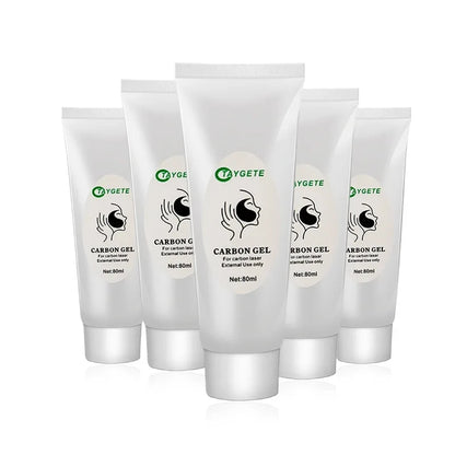 2/5Pcs Black Gel Carbon Mask for ND YAG Laser – Skin Whitening, Deep Cleansing & Facial Rejuvenation Cream