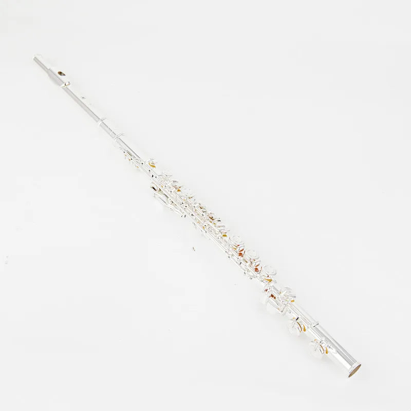 Top Japan Flute 222 - Professional Cupronickel C Key 16-Hole Silver-Plated Flute with Case & Accessories