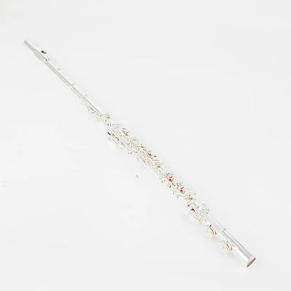 Top Japan Flute 222 - Professional Cupronickel C Key 16-Hole Silver-Plated Flute with Case & Accessories