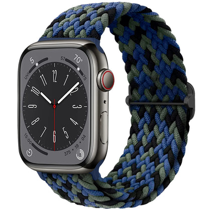 Braided Solo Loop Apple Watch Band – Stretch Nylon Bracelet Strap for Series SE, 6–11 & Ultra 2 (40mm–49mm) Adjustable Correa