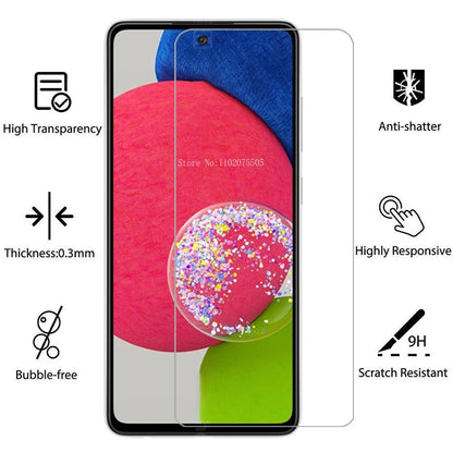 Tempered Glass Screen Protector for Samsung Galaxy A52S 5G – Durable Film for A52, A52S, and A52 Phones