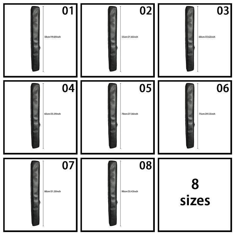 Waterproof Leather Instrument Bag - Thickened Vertical Storage Case for Flute, Piccolo, Saxophone & Wind Instruments