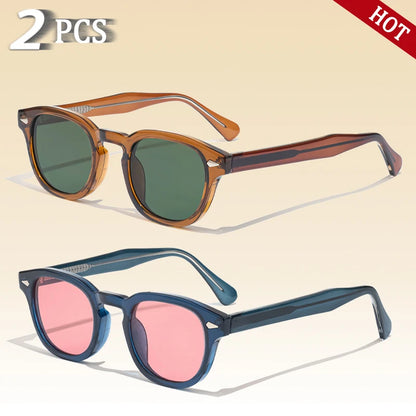 CATERSIDE Retro Small Circular Sunglasses — Luxury Punk Design Shades for Men & Women, Business & Party UV400 Eyewear