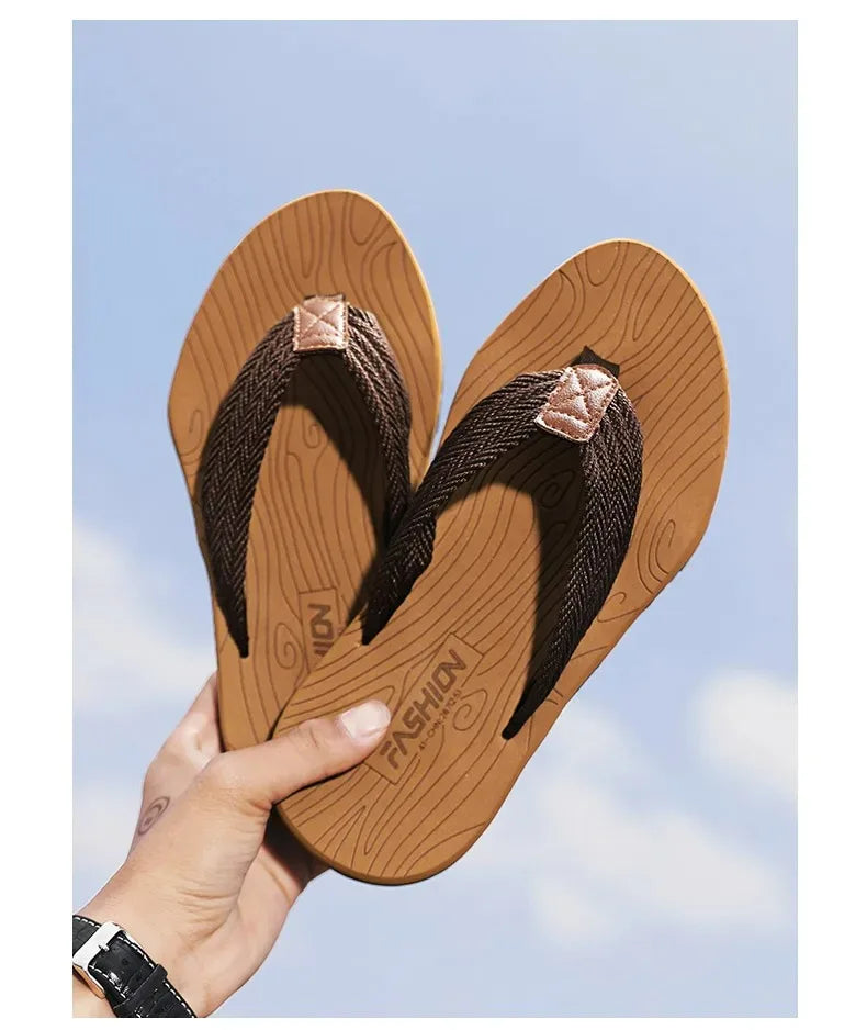 Men’s Summer Flip Flops – Comfortable Non-Slip Casual Slides & Beach Sandals